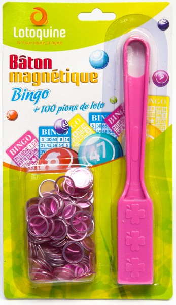 Bingo Magnetstab mit 100 Bingo Chips