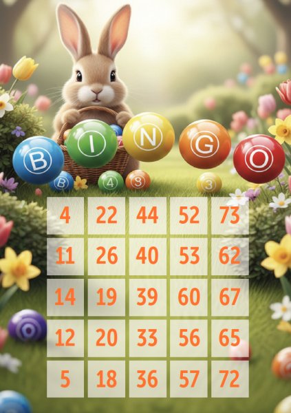 100 Oster Bingo Karten
