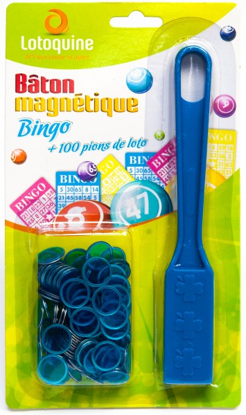 Bingo Magnetstab mit 100 Bingo Chips