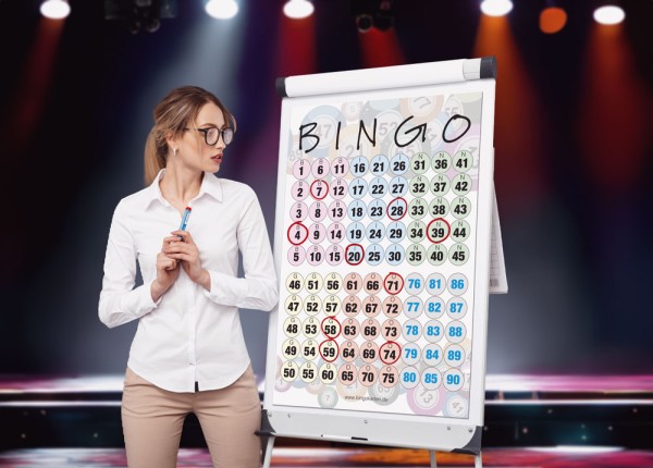 Bingo Poster-Board in Flipchart Größe für 75 und 90 Zahlen