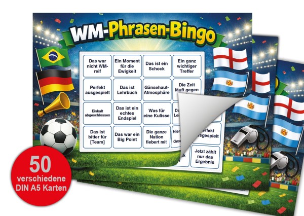 WM-Phrasen-Bingo – Das Spiel zum Mitfiebern