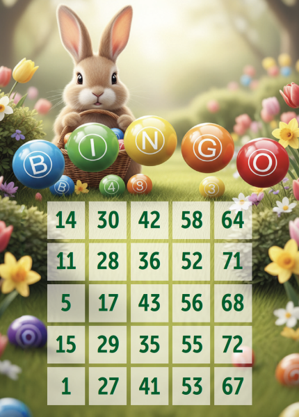 100 Oster Bingo Karten