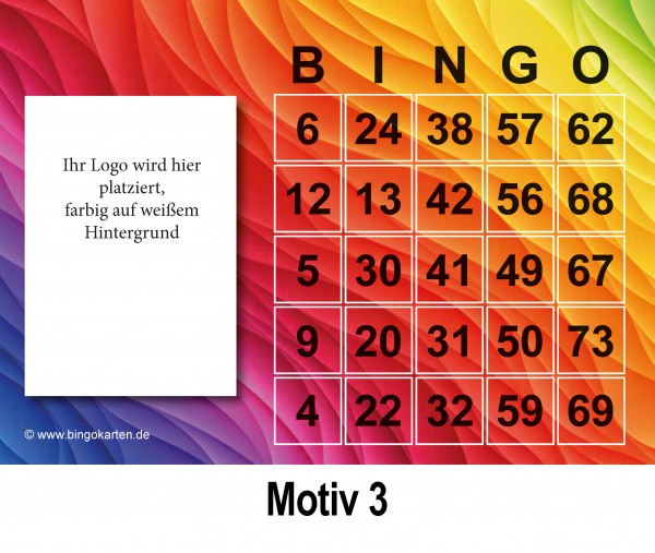 Bingokarten mit Ihrem Logo